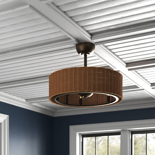 24.2'' Klyde 3 Blade Chandelier Ceiling Fan with Remote Control and Light Kit Included Sand & Stable