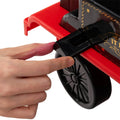6V 2 Seater Ride On Train with Detachable Carriage, Under Seat Storage, Whistle & Flashing LED Lights, Trackless Electric Ride On Toy for Kids